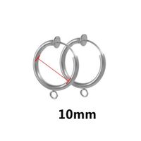 10 Pièces/Paquet Acier Inoxydable Géométrique Clip D'oreille-Accessoires Style Simple sku image 4