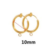 10 Pièces/Paquet Acier Inoxydable Géométrique Clip D'oreille-Accessoires Style Simple sku image 10