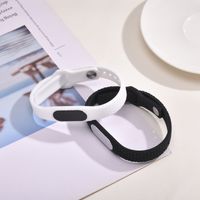 Simple Style Commute Oval Alloy Silica Gel Couple Wristband main image 1