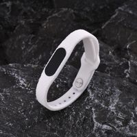 Simple Style Commute Oval Alloy Silica Gel Couple Wristband main image 8