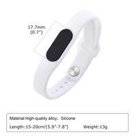 Simple Style Commute Oval Alloy Silica Gel Couple Wristband sku image 1