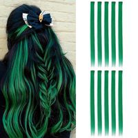 Frau Japanischer Stil Süss Farbe Lässig Wochenende Chemische Faser Langes Glattes Haar Perücken main image 1