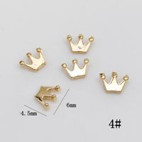 10 Pcs/package Simple Style Letter Crown Anchor Alloy Plating Pendant Jewelry Accessories sku image 1