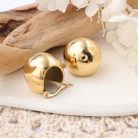 1 Pair IG Style Round Plating 304 Stainless Steel Ear Studs main image 5