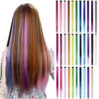 Women's Sweet Multicolor Casual Chemical Fiber Long Straight Hair Wigs sku image 1