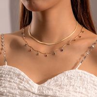 Simple Style Water Droplets Alloy Plating Women's Necklace sku image 16
