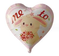 Valentine's Day Sweet Cartoon Letter Heart Shape Aluminum Film Wedding Festival Balloons main image 2