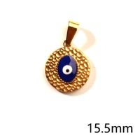 1 Piece Retro Simple Style Devil's Eye Stainless Steel Plating Pendant Jewelry Accessories sku image 5