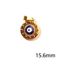 1 Piece Retro Simple Style Devil's Eye Stainless Steel Plating Pendant Jewelry Accessories sku image 6