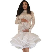 Elegant Flower Lace Polyester Maternity Clothing main image 5