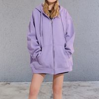 Women's Hoodies Long Sleeve Casual Classic Style Solid Color main image 4