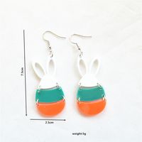 1 Pair Cute Rabbit Arylic Metal Ear Hook main image 3