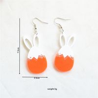 1 Pair Cute Rabbit Arylic Metal Ear Hook main image 4