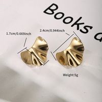 1 Pair Hip-Hop XUPING Plant Solid Color Plating 304 Stainless Steel 18K Gold Plated Raw Steel Ear Studs main image 2