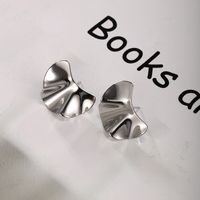 1 Pair Hip-Hop XUPING Plant Solid Color Plating 304 Stainless Steel 18K Gold Plated Raw Steel Ear Studs main image 9