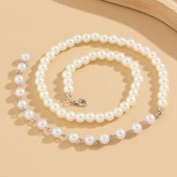 Retro French Style Classic Style Round Tassel Imitation Pearl Beaded Women's Necklace main image 4