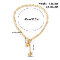 Vintage Style Classic Style Cool Style Round Heart Shape Ccb Aluminum Three-dimensional Chain Tassel Chain Women's Necklace main image 2