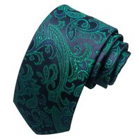 Business Formal Solid Color Cashew Nuts Flower Polyester Yarn Men's Tie sku image 16