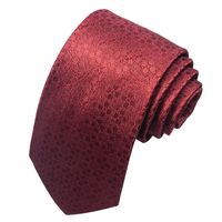 Business Formal Solid Color Cashew Nuts Flower Polyester Yarn Men's Tie sku image 23