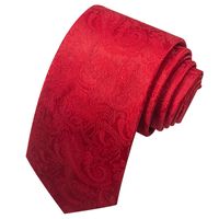 Business Formal Solid Color Cashew Nuts Flower Polyester Yarn Men's Tie sku image 21