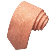 Business Formal Solid Color Cashew Nuts Flower Polyester Yarn Men's Tie sku image 35