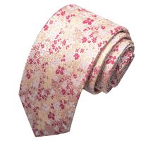 Business Formal Solid Color Cashew Nuts Flower Polyester Yarn Men's Tie sku image 36