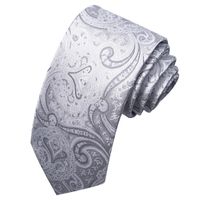 Business Formal Solid Color Cashew Nuts Flower Polyester Yarn Men's Tie sku image 39