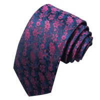 Business Formal Solid Color Cashew Nuts Flower Polyester Yarn Men's Tie sku image 51