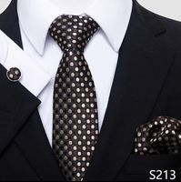 أسلوب بسيط منقوشة الكاجو الحرير البوليستر رجال ربطة عنق sku image 12