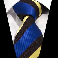 Business Formal Stripe Plaid Polyester Unisex Tie sku image 1