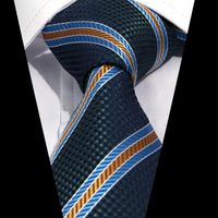 Business Formal Stripe Plaid Polyester Unisex Tie sku image 4