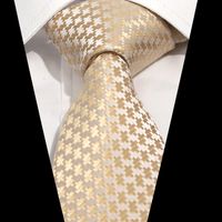 Business Formal Stripe Plaid Polyester Unisex Tie sku image 9