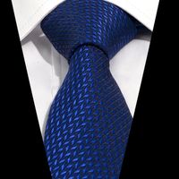 Business Formal Stripe Plaid Polyester Unisex Tie sku image 8
