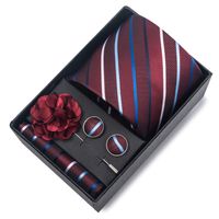 يسافر يوميا الى العمل هندسي شريط الكاجو الحرير البوليستر رجال وشاح مربع أزرار أكمام ربطة عنق sku image 23