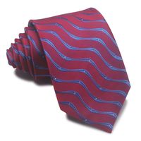 Simple Style Stripe Polyester Yarn Unisex Tie sku image 18