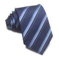 Simple Style Stripe Polyester Yarn Unisex Tie sku image 50
