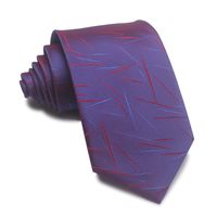 Simple Style Stripe Polyester Yarn Unisex Tie sku image 60