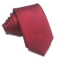 أسلوب بسيط شريط الحرير البوليستر للجنسين ربطة عنق sku image 86