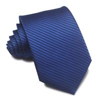 Simple Style Stripe Polyester Yarn Unisex Tie sku image 88
