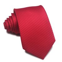 أسلوب بسيط شريط الحرير البوليستر للجنسين ربطة عنق sku image 95