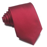 أسلوب بسيط شريط الحرير البوليستر للجنسين ربطة عنق sku image 100