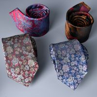 Business Animal Flower Polyester Yarn Men's Tie main image 3