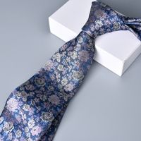 Business Animal Flower Polyester Yarn Men's Tie sku image 2