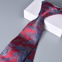 Business Animal Flower Polyester Yarn Men's Tie sku image 4