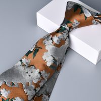 Business Animal Flower Polyester Yarn Men's Tie sku image 7