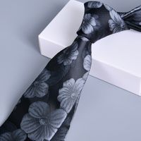 Business Animal Flower Polyester Yarn Men's Tie sku image 12