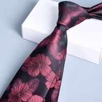 Business Animal Flower Polyester Yarn Men's Tie sku image 13