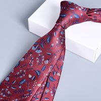Business Animal Flower Polyester Yarn Men's Tie sku image 16