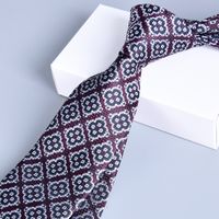 Business Animal Flower Polyester Yarn Men's Tie sku image 17