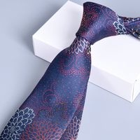Business Animal Flower Polyester Yarn Men's Tie sku image 19